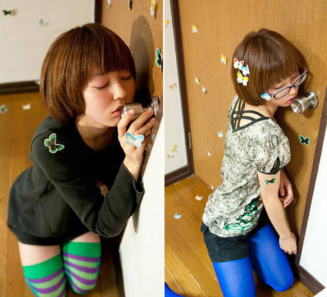 Türknauf / Türklinke lecken