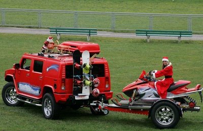 Weihnachtsmanns neuer Schlitten