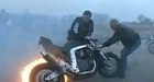 Motorrad-Burnout