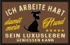 Ich arbeite hart - Fussmatte