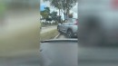 Mit dem Auto die Abkürzung verkackt
