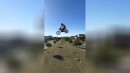 Sprünge mit dem Motorrad