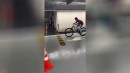 Sprung in der Tiefgarage