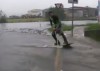 Wakeboarden bei Hochwasser
