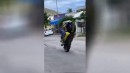 Wheelie mit nem Scooter